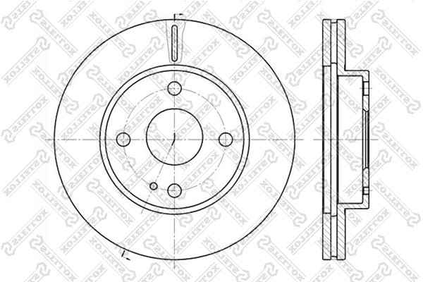 DISC FRANA STELLOX 6020-3232V-SX - Compatibil cu KIA, MAZDA