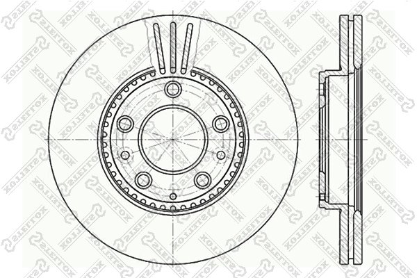DISC FRANA STELLOX 6020-3245V-SX - Compatibil cu MAZDA