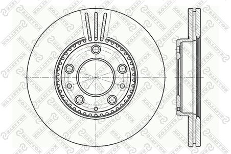 DISC FRANA STELLOX 6020-3245V-SX - Compatibil cu MAZDA