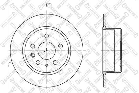 DISC FRANA STELLOX 6020-3305-SX - Compatibil cu MERCEDES-BENZ