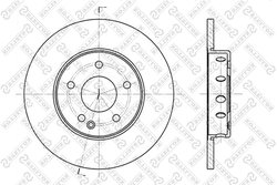 DISC FRANA STELLOX 6020-3316-SX - Compatibil cu MERCEDES-BENZ