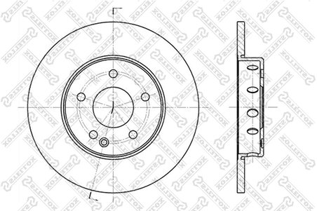 DISC FRANA STELLOX 6020-3316-SX - Compatibil cu MERCEDES-BENZ