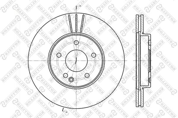 Disc frana Stellox 6020-3317V-SX