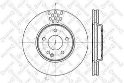 DISC FRANA STELLOX 6020-3332V-SX - Compatibil cu CHRYSLER, MERCEDES-BENZ