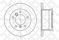 DISC FRANA STELLOX 6020-3336-SX - Compatibil cu MERCEDES-BENZ, PUCH, VW