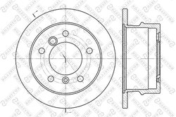DISC FRANA STELLOX 6020-3337-SX - Compatibil cu MERCEDES-BENZ, PUCH, VW