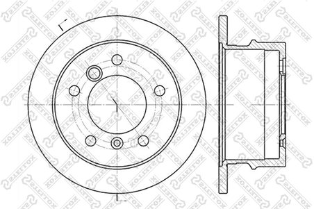 DISC FRANA STELLOX 6020-3337-SX - Compatibil cu MERCEDES-BENZ, PUCH, VW