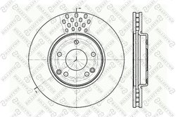 DISC FRANA STELLOX 6020-3341V-SX - Compatibil cu CHRYSLER, MERCEDES-BENZ