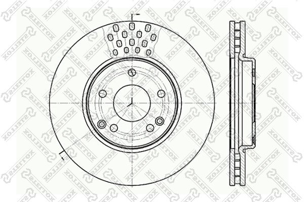 Disc frana Stellox 6020-3341V-SX