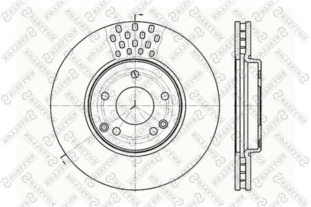Disc frana Stellox 6020-3341V-SX