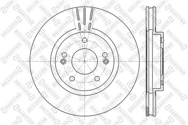 Disc frana Stellox 6020-3415V-SX