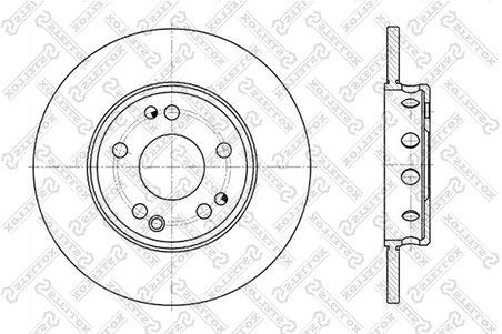 DISC FRANA STELLOX 6020-3606-SX - Compatibil cu BEDFORD, CHEVROLET, DAEWOO, OPEL