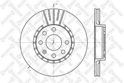 DISC FRANA STELLOX 6020-3617V-SX - Compatibil cu OPEL