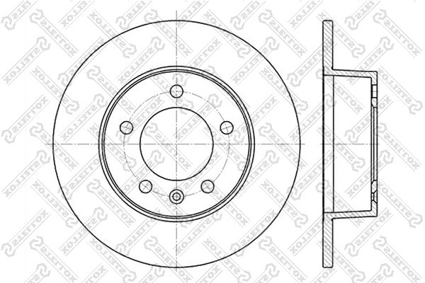 DISC FRANA STELLOX 6020-3643-SX - Compatibil cu NISSAN, OPEL, RENAULT