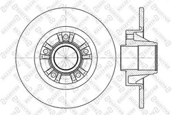 DISC FRANA STELLOX 6020-3658-SX - Compatibil cu NISSAN, OPEL, RENAULT