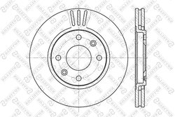 DISC FRANA STELLOX 6020-3719V-SX - Compatibil cu PEUGEOT