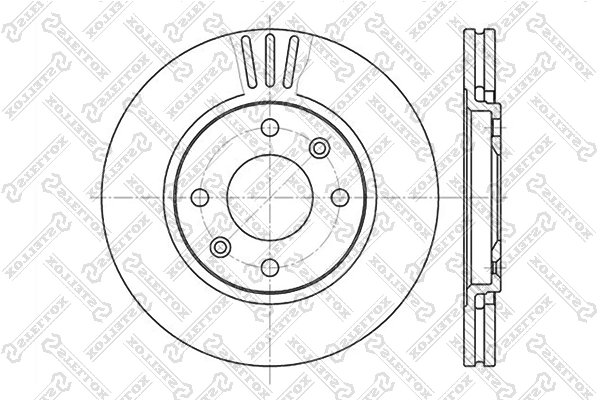 Disc frana Stellox 6020-3719V-SX