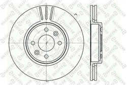 DISC FRANA STELLOX 6020-3919V-SX - Compatibil cu DACIA, RENAULT