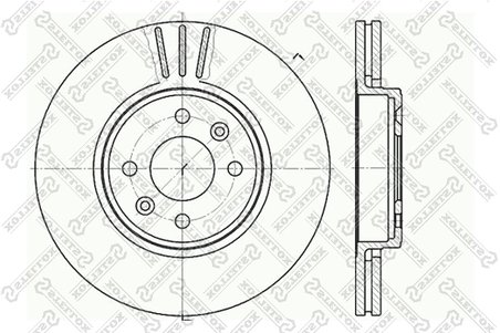 Disc frana Stellox 6020-3919V-SX