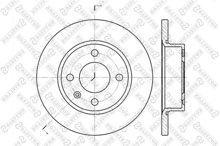 DISC FRANA STELLOX 6020-4305-SX - Compatibil cu CHERY, SKODA, VW