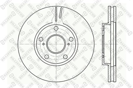 DISC FRANA STELLOX 6020-4549V-SX - Compatibil cu LEXUS, TOYOTA