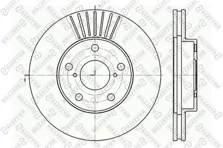 Disc frana Stellox 6020-4578V-SX