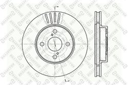 DISC FRANA STELLOX 6020-4582V-SX - Compatibil cu LIFAN, TOYOTA