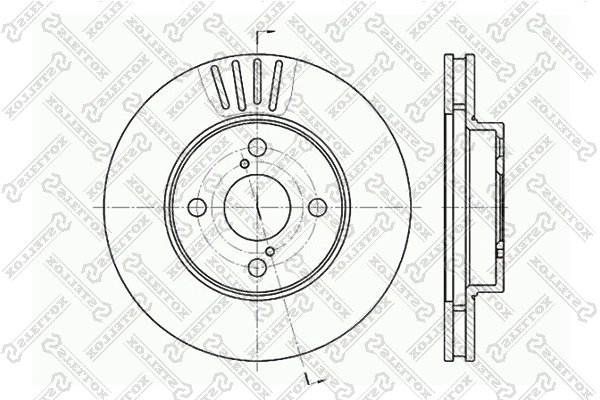 DISC FRANA STELLOX 6020-4582V-SX - Compatibil cu LIFAN, TOYOTA