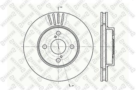 DISC FRANA STELLOX 6020-4582V-SX - Compatibil cu LIFAN, TOYOTA
