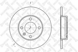 DISC FRANA STELLOX 6020-4704-SX - Compatibil cu AUDI, SEAT, VW