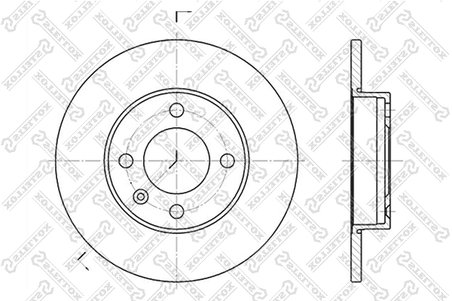 Disc frana Stellox 6020-4704-SX
