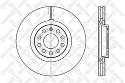 DISC FRANA STELLOX 6020-47107V-SX - Compatibil cu AUDI, SEAT, VW