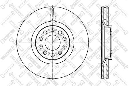 DISC FRANA STELLOX 6020-47107V-SX - Compatibil cu AUDI, SEAT, VW