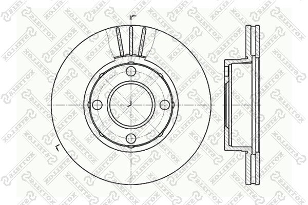 Disc frana Stellox 6020-4738V-SX