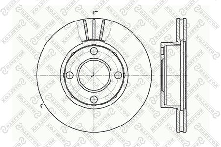 Disc frana Stellox 6020-4738V-SX