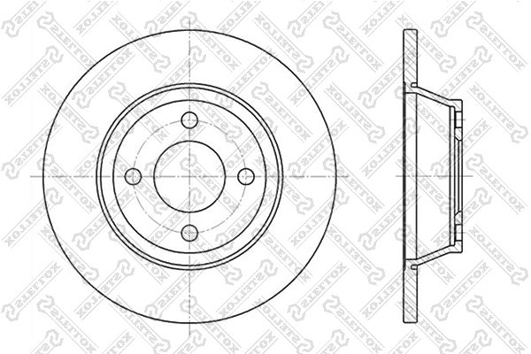 DISC FRANA STELLOX 6020-4741-SX - Compatibil cu AUDI