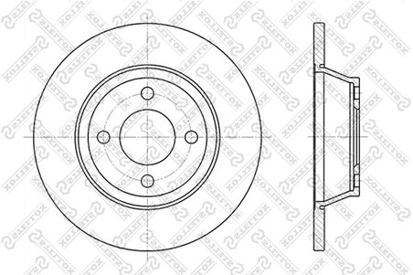 DISC FRANA STELLOX 6020-4741-SX - Compatibil cu AUDI
