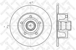 DISC FRANA STELLOX 6020-4757-SX - Compatibil cu AUDI, PORSCHE