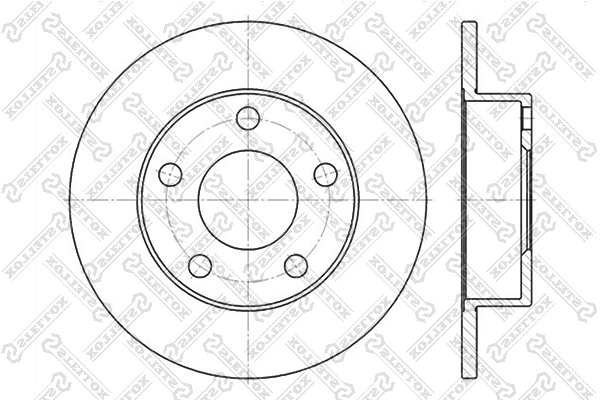 DISC FRANA STELLOX 6020-4763-SX - Compatibil cu AUDI, VW