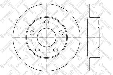DISC FRANA STELLOX 6020-4763-SX - Compatibil cu AUDI, VW