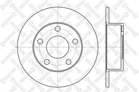 Disc frana Stellox 6020-4764-SX