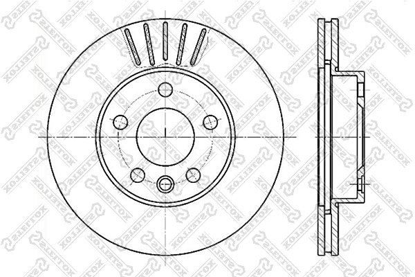 DISC FRANA STELLOX 6020-4768V-SX - Compatibil cu HYUNDAI, VW