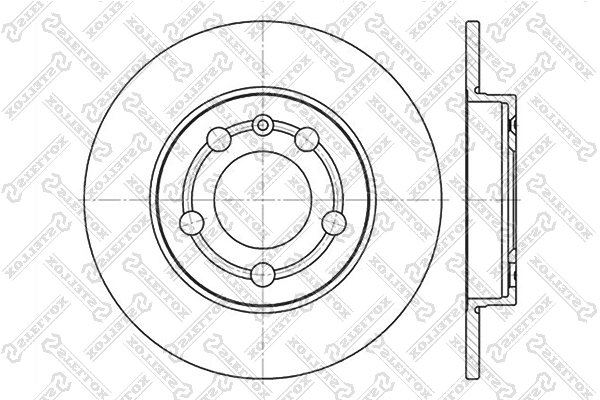 DISC FRANA STELLOX 6020-4779-SX - Compatibil cu AUDI, SKODA, VW