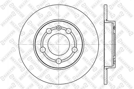 DISC FRANA STELLOX 6020-4779-SX - Compatibil cu AUDI, SKODA, VW