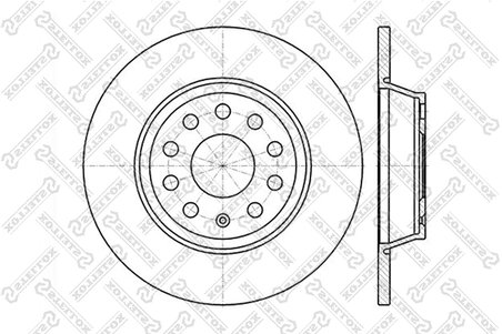 DISC FRANA STELLOX 6020-4840-SX - Compatibil cu MITSUBISHI, PROTON, VOLVO