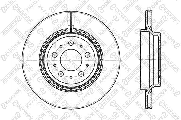 DISC FRANA STELLOX 6020-4852V-SX - Compatibil cu VOLVO