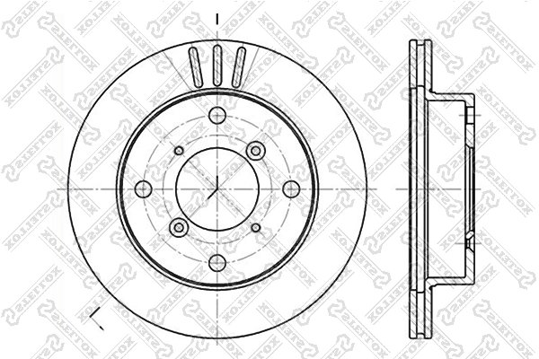 DISC FRANA STELLOX 6020-5205V-SX - Compatibil cu CHEVROLET, SUBARU, SUZUKI