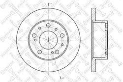 DISC FRANA STELLOX 6020-9908-SX - Compatibil cu ALFA ROMEO, CITROEN, DS, FIAT, IVECO, OPEL, PEUGEOT