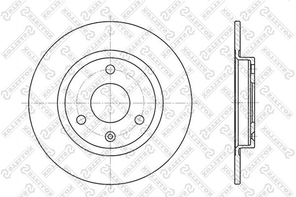 DISC FRANA STELLOX 6020-9917-SX - Compatibil cu CITROEN, MEGA, PEUGEOT