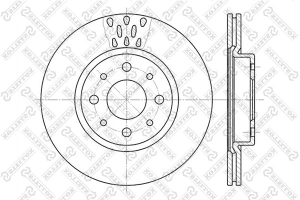 DISC FRANA STELLOX 6020-9921V-SX - Compatibil cu ALFA ROMEO, FIAT, LANCIA